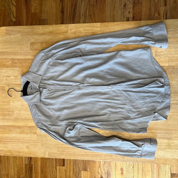 DKNY Men’s Modern Slim Fit Dress Shirt - Picture 6 of 7